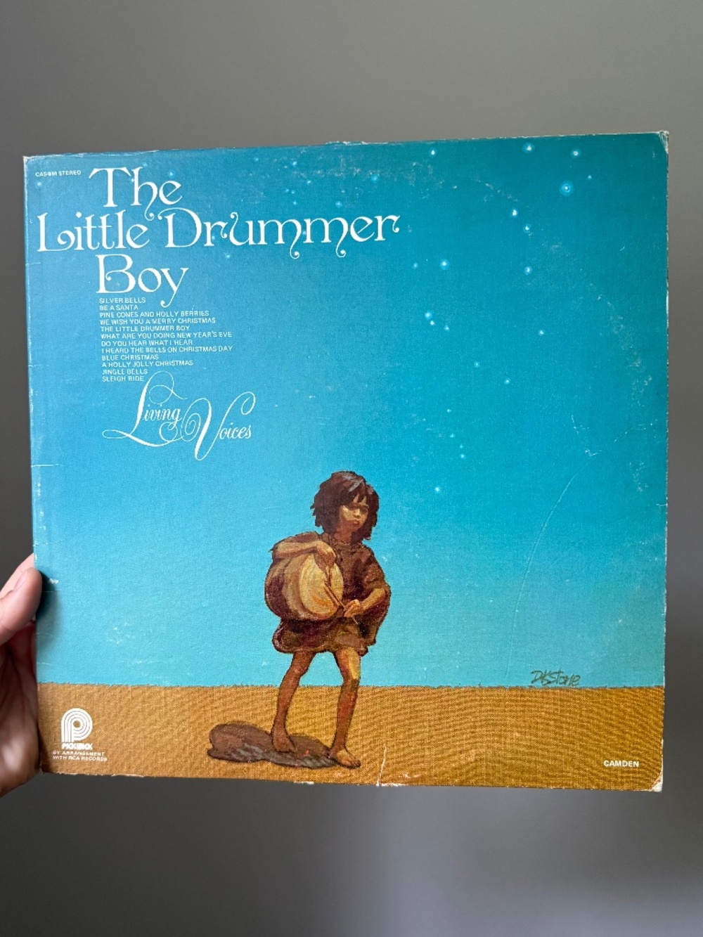 Christmas c1965 Vintage The Little Drummer Boy by Living Voices Vinyl LP Record
